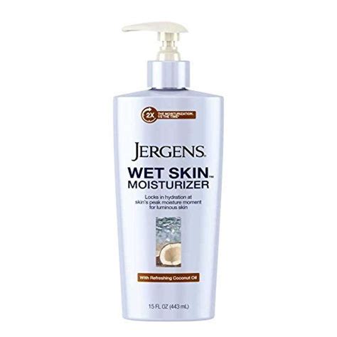 Jergens Wet Skin Body Moisturizer With Refreshing Coconut Oil 15 Ounces Pack Of 6 Packaging