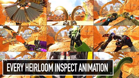 Every Heirloom Inspect Animation In Apex Legends All Heirloom Inspection Animations Youtube