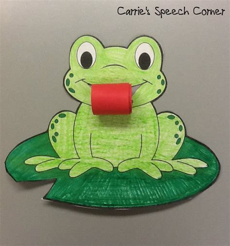 They really enjoyed the craft project and are all asking when we can be creative again! Carrie's Speech Corner: Articulation Frogs ~ A Craftivity