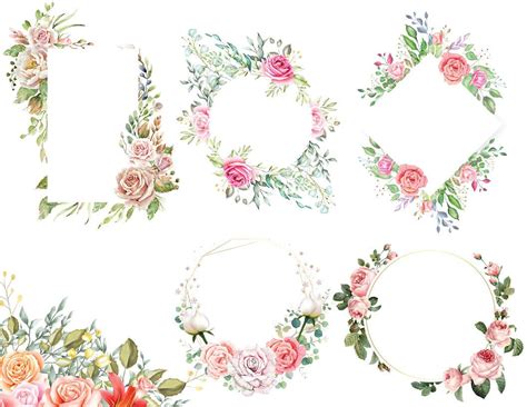 I'm big red dog vintage @ etsy i just started on etsy (i have one item up rig. 47x Floral VINTAGE roses Wedding Clipart. Floral Bouquet ...