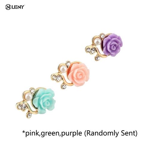 Onleny Universal Rose Flower Anti Dust Plug For 35mm Mobile Phone
