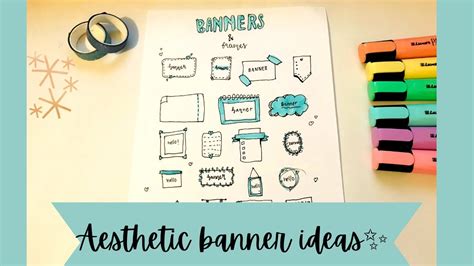 Aesthetic Banner Ideas You Should Try Youtube