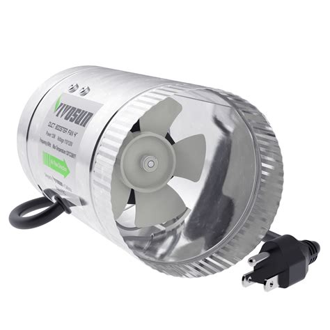 Vivosun 4 Inch 100 Cfm Inline Duct Booster Fan Exhaust Air Blower Cooling Vent Ebay