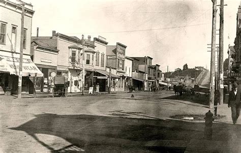 This Scene Photographed In 1910 Is Looking East Along Front Street