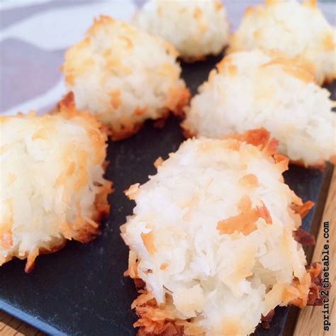 3 Ingredient Coconut Macaroons Sprint 2 The Table