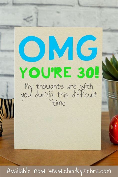 Omg 30 30th Birthday Cards Birthday Cards For Men Funny 30th