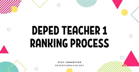 Deped Teacher 1 Ranking Process • Deped Tambayan