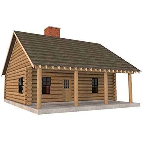 Log Cabin House Plans Diy 2 Bedroom Vacation Home 840 Sqft Build Your