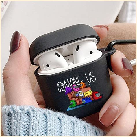 Case apple airpods 3d cute cartoon shockproof silicone protective case cover for apple airpods 1 2 pro. Among Us Case For AirPods 1 2 Pro Cover Skin Wireless ...