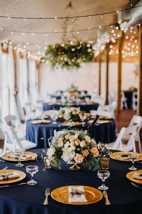 Pin by Melanie Green on Wedding Ring Ideas | Navy blue and gold wedding