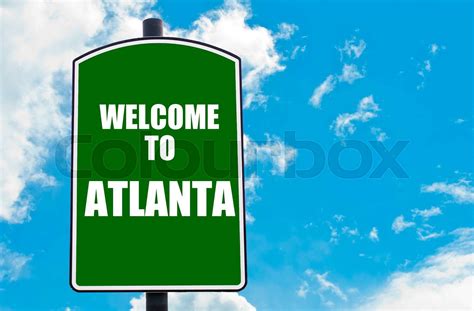 Welcome To Atlanta Stock Image Colourbox