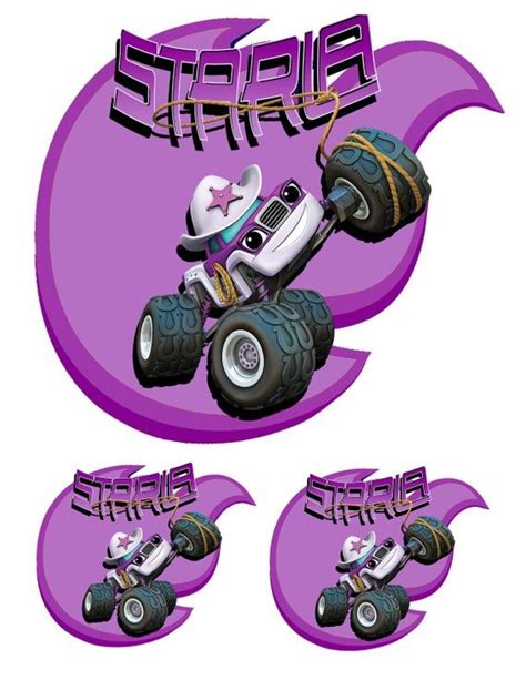 STICKERS Blaze And The Monsters Machines Starla Decals Etsy Blaze
