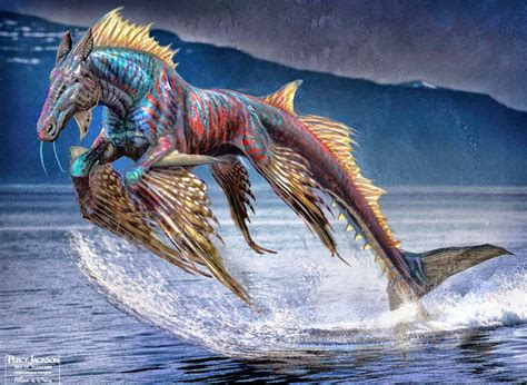 Dragonsfaerieselvesandtheunseen Hippocampus Monster Concept Art