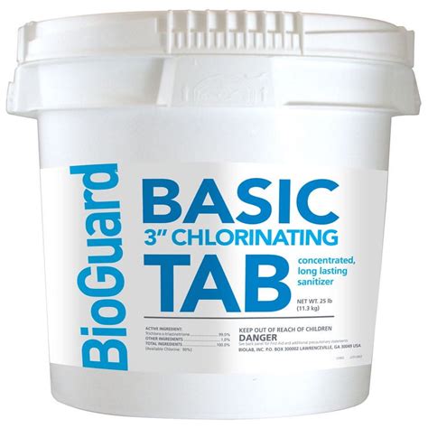 Bioguard Basic 3 Chlorinating Tabs 25 Lb