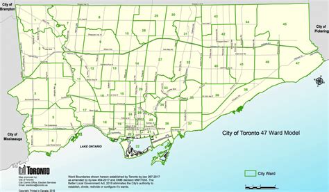 This Is What Torontos 25 Electoral Ward Looks Like Maps Daily Hive