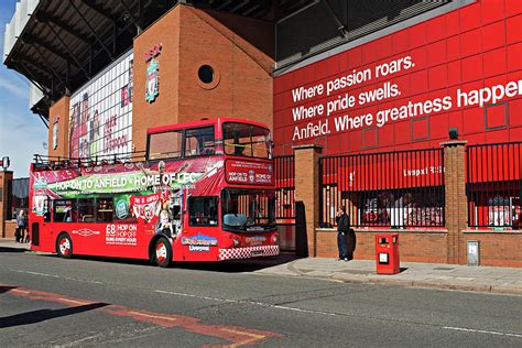 Terravision operates a coach shuttle service between liverpool airport and manchester city. LIVERPOOL UK, 17TH SEPTEMBER 2016. Liverpool Football Club ...