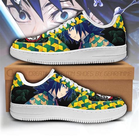 Demon slayer anime nike air force 1. Giyu Air Force Sneakers Custom Demon Slayer Anime Shoes ...