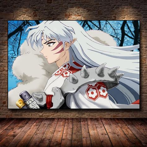 Japanese Anime Inuyasha Poster Pictures Sesei Maru Interior Canvas