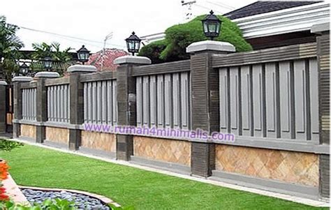 Contoh gambar pintu pagar tembok rumah minimalis modern model terbaru 2019 paling kereeeeeeen dan inspiratif. gambar tembok pagar rumah minimalis