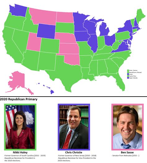 Republican Party Presidential Primaries 2020 Oc Imaginarymaps