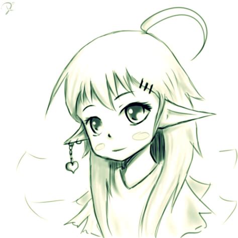 Easy Drawing Simple Anime Girls Elf