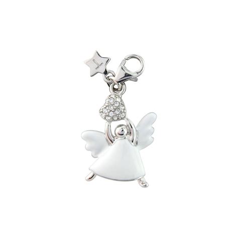 Sterling Silver Angel Charm By Tingle London Clip On Fasten Sch268