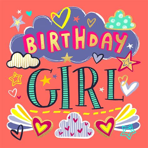 Birthday Girl Birthday Card Greetings Island