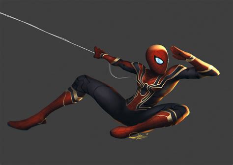 Infinity Wars Iron Spider By Rynobengawan On Deviantart