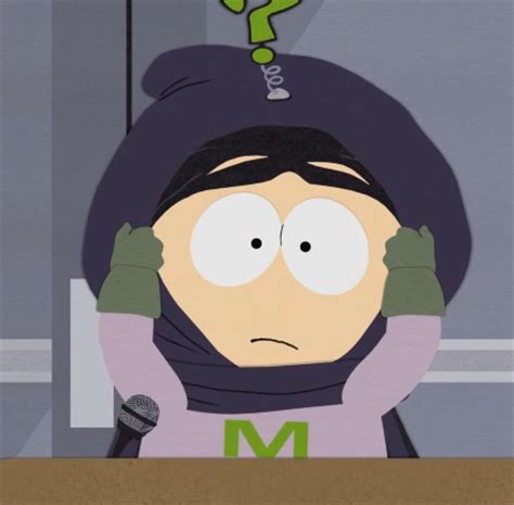 At this point, we're all so accustomed to kenny's face being concealed that it would be odd if they began showing it too often. Mysterion - South Park Archives - Cartman, Stan, Kenny, Kyle