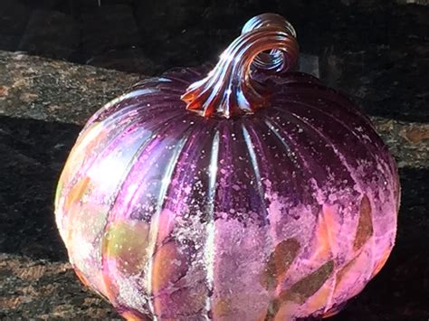 Bob Kliss Hand Blown Glass Pumpkin 2011 From The Bagi Glass Pumpkin