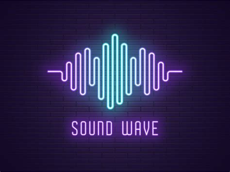 Neon sound wave | Sound waves design, Sound waves, Neon