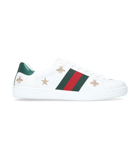Mens Gucci White Ace Bee Star Sneakers Harrods Uk
