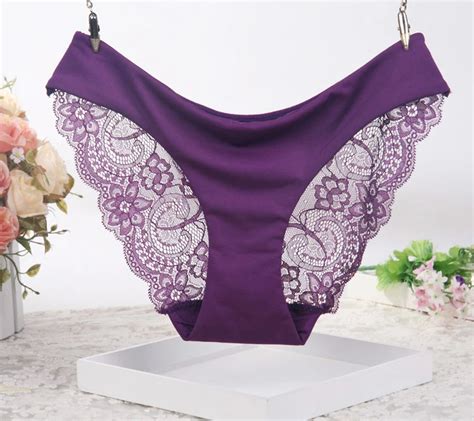 Womens Sexy Lace Panties Seamless Breathable Panty Lace Briefs Girls