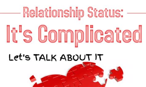 Feeling sad or happy, depending on how you feel. Relationship Status: It's Complicated