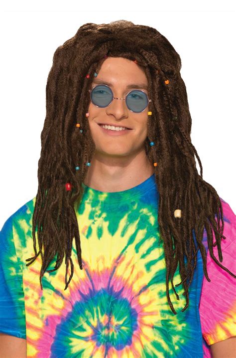 Hippie Dreads Adult Wig Brown