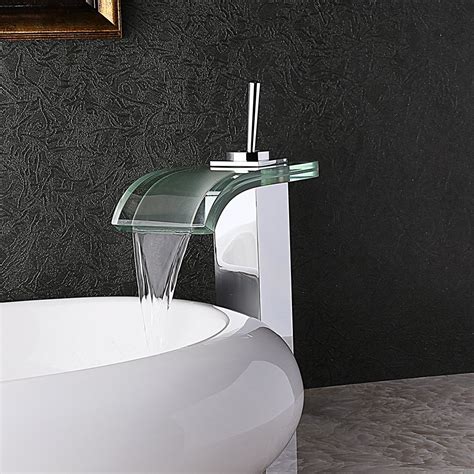 2020 popular 1 trends in home improvement, home & garden, tools, consumer electronics with vessel bathroom faucets and 1. Luxury Contemporary Co-crystal Single Lever Waterfall ...