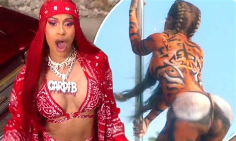 cardi b teams up with city girls for jaw dropping twerk music video daily mail online