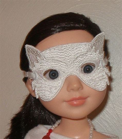 White Cat Mask For American Girl Bjd And Bfc By Civiltraditions 500
