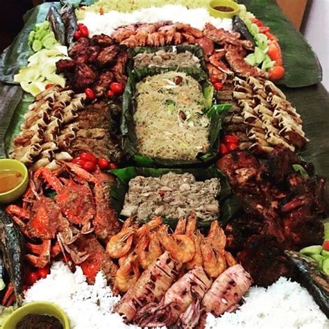 Boodle Fight Overload Filipino Food Party Boodle Fight Asian Recipes