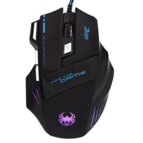 Zelotes T80 Gaming Mouse Backlight 7200 Dpi 7 Button Mouse Gamer Multi