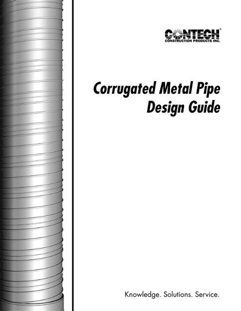 Corrugated Metal Pipe Design Guide Cpi Supply