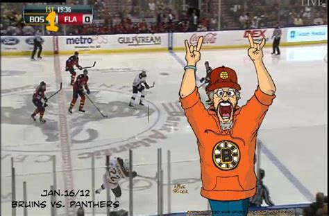 Mike Spicer Cartoonist Caricaturist Bruins Vs Panthers Jan1611