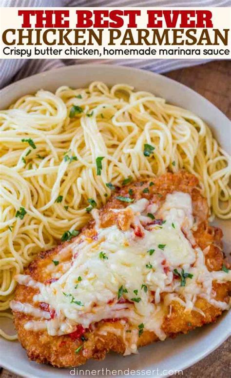 This panko chicken parmesan is an easy to make and healthier recipe that you can make on a weeknight. The Best Chicken Parmesan, with a buttery crispy panko ...