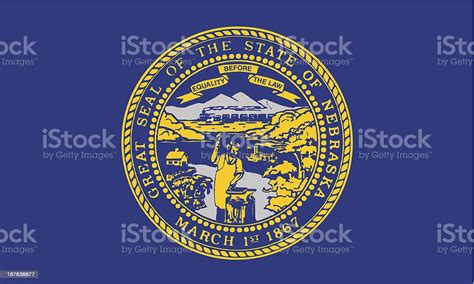 State Of Nebraska Flag Stock Illustration Download Image Now