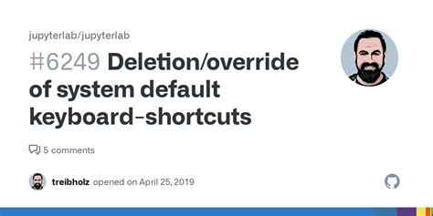 Deletion Override Of System Default Keyboard Shortcuts · Issue 6249 · Jupyterlab Jupyterlab