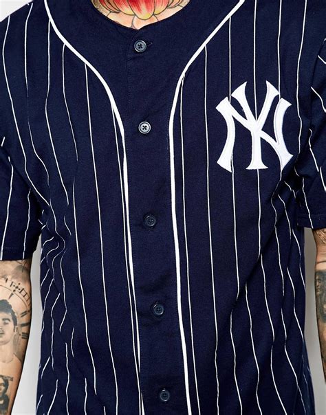Yankee stadium virtual venue yankee stadium reference guide yankee stadium team members sustainability initiatives stadium tours new york yankees museum dining guide social gathering. Majestic New York Yankees Longline Baseball Jersey Exclusive To Asos in Blue for Men - Lyst