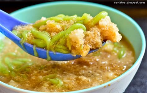 It has a bowl of shaved ice soaked in coconut milk and topped with rice jelly and palm sugar. Entree Kibbles: Changi Village Cendol Melaka - Your ...