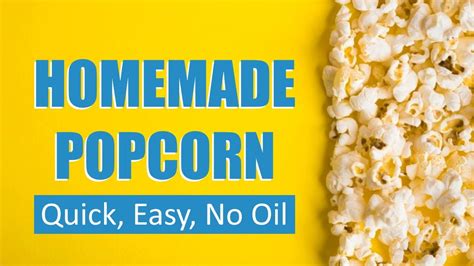 How To Make Popcorn In Microwave Homemade Popcorn Without Oil Youtube