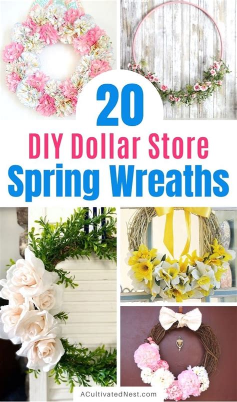 20 Beautiful Dollar Store Diy Spring Wreaths Artofit