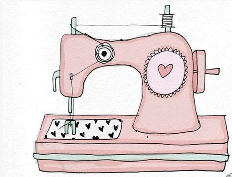 Maquina Sewing Machine Drawing Sewing Art Sewing Machine